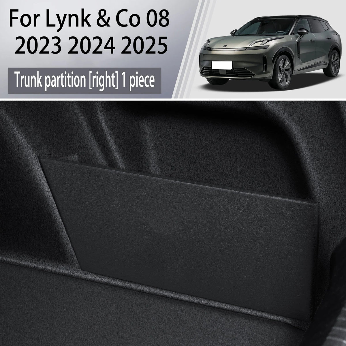 Boîte de rangement multifonction pour Lynk & Co, cloison de stockage de coffre UNIS issante, accessoires intérieurs automatiques, 08, 2023, 2024, 2025, mise à niveau