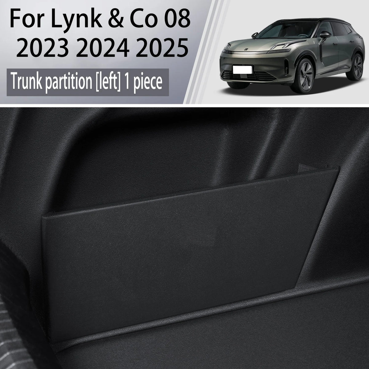 Boîte de rangement multifonction pour Lynk & Co, cloison de stockage de coffre UNIS issante, accessoires intérieurs automatiques, 08, 2023, 2024, 2025, mise à niveau
