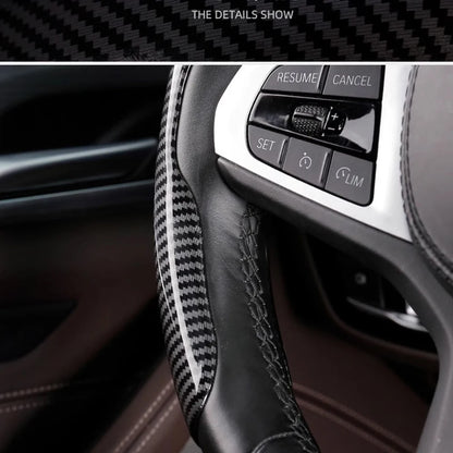 Juste de volant de voiture pour Range Rover dehors, cuir suédé, accessoires en fibre de carbone, partie coordonnante, L494, L461, 2013 ~ 2025, 2014