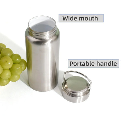 Bouteille Thermos à thé avec revêtement en céramique de qualité supérieure, tasse d'eau à Double paroi en acier inoxydable, flacon sous vide, bouteille de voyage, 350-750ml