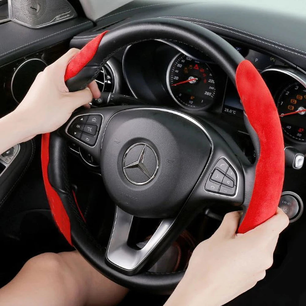 Juste de volant de voiture pour Range Rover dehors, cuir suédé, accessoires en fibre de carbone, partie coordonnante, L494, L461, 2013 ~ 2025, 2014