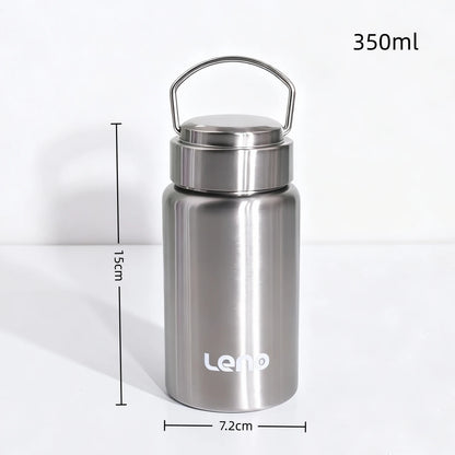 Bouteille Thermos à thé avec revêtement en céramique de qualité supérieure, tasse d'eau à Double paroi en acier inoxydable, flacon sous vide, bouteille de voyage, 350-750ml