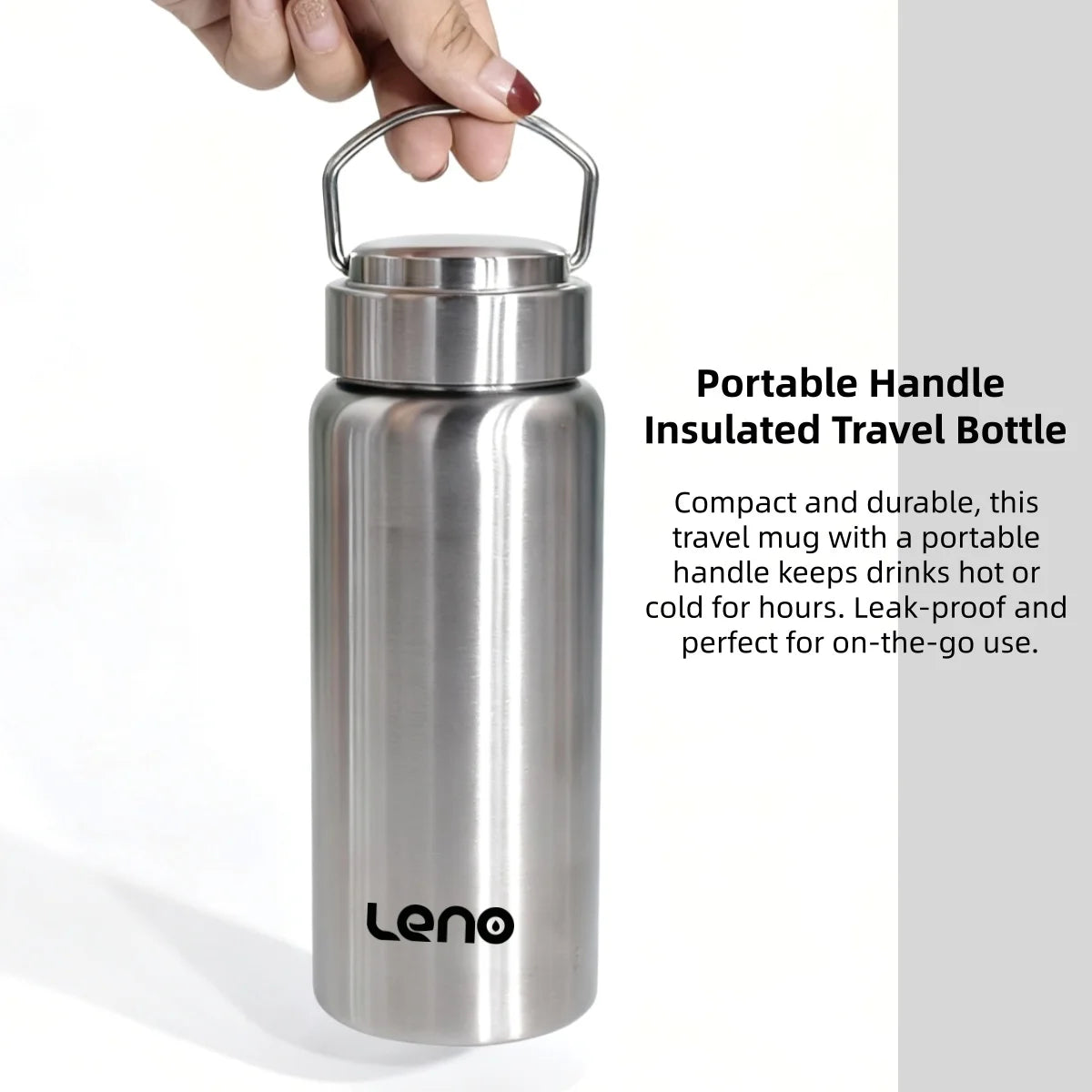 Bouteille Thermos à thé avec revêtement en céramique de qualité supérieure, tasse d'eau à Double paroi en acier inoxydable, flacon sous vide, bouteille de voyage, 350-750ml