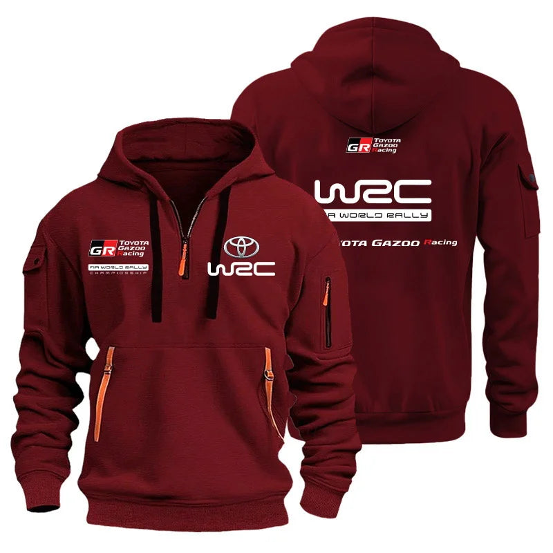 2025 hommes Toyota GR Racing WRC sweat à capuche sport décontracté sweat à capuche en plein air course logo personnalisé hommes streetwear vêtements d'extérieur haut
