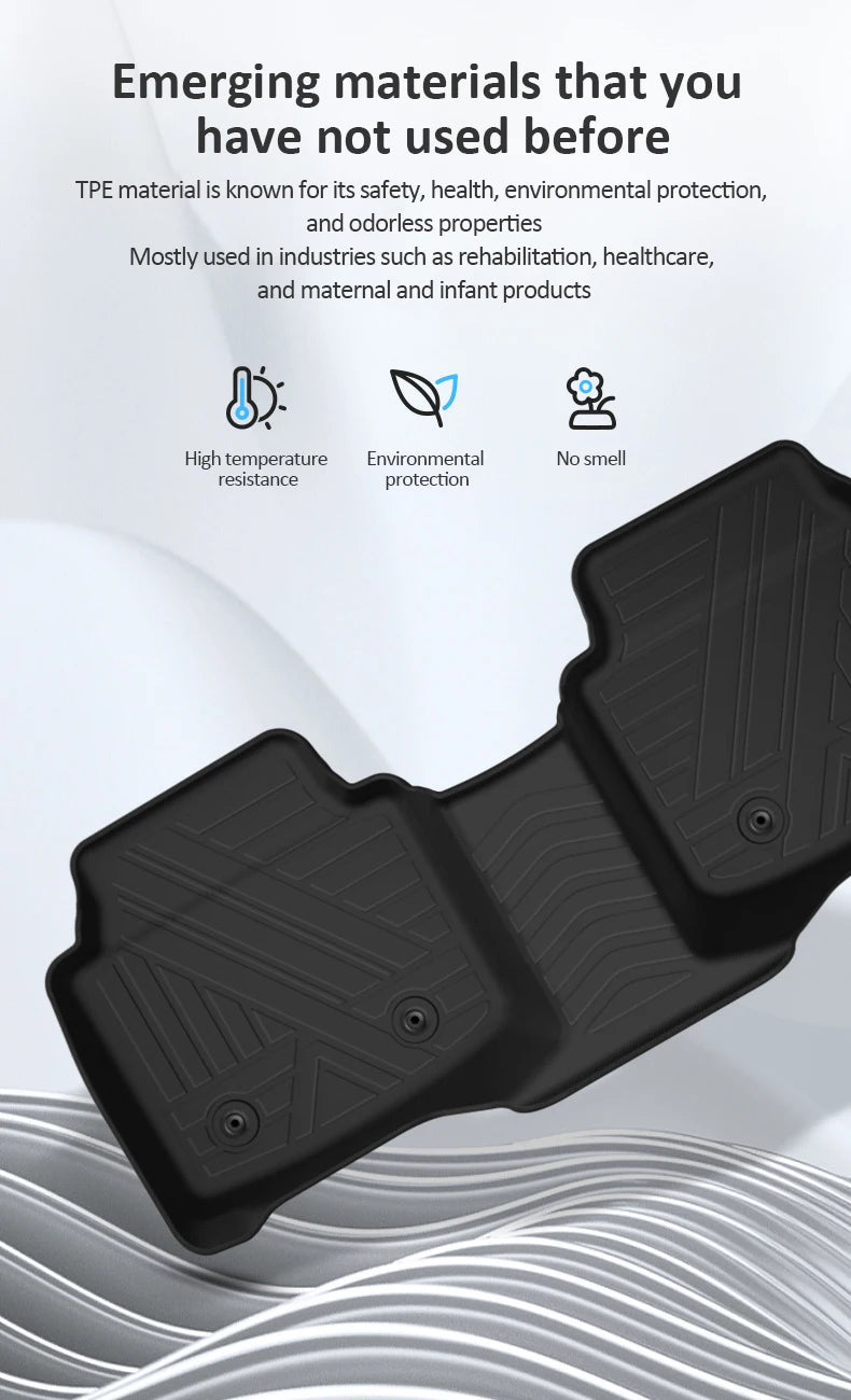 Tapis de sol de voiture LHD pour BAIC Beijing X7, Accessoires 7 X75 2020-2026 2023 2024, imperméables, en cuir, TPE
