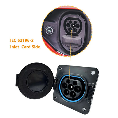 Erobot véhicule électrique voitures charge Evse Type 2 prises d'entrée EV 16A-32A 1P 3 phases pour IEC 62196-2 EV chargeur adaptateur prise