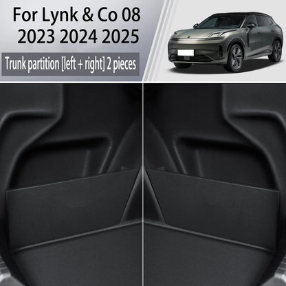 Boîte de rangement multifonction pour Lynk & Co, cloison de stockage de coffre UNIS issante, accessoires intérieurs automatiques, 08, 2023, 2024, 2025, mise à niveau