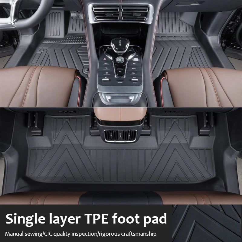 Tapis de sol de voiture LHD pour BAIC Beijing X7, Accessoires 7 X75 2020-2026 2023 2024, imperméables, en cuir, TPE