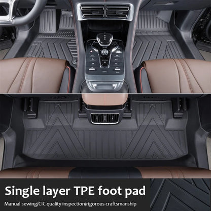 Tapis de sol de voiture LHD pour BAIC Beijing X7, Accessoires 7 X75 2020-2026 2023 2024, imperméables, en cuir, TPE