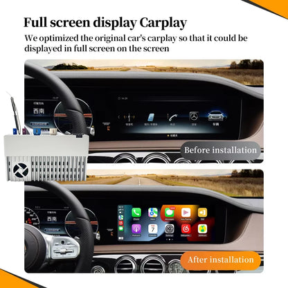 Hualingan pour Mercedes S W222 2014-2019 MBUX Carplay box AI Carplay Youtube 4G Android Auto Carplay écran complet NTG5.5 NTG5.0
