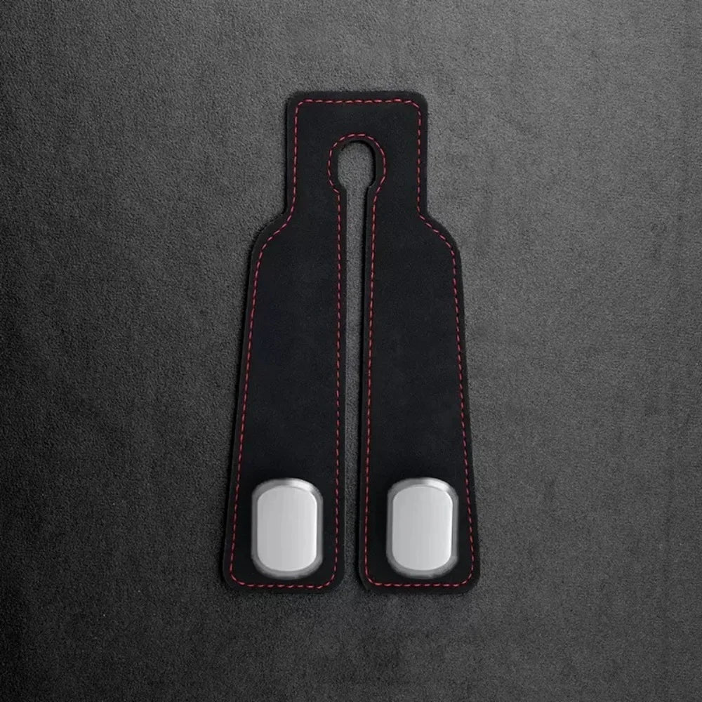 Un crochet pour appui-tête de voiture en cuir artificiel, un organisateur peu encombrant pour sacs à main et sacs de courses, idéal pour les SUV et les mini