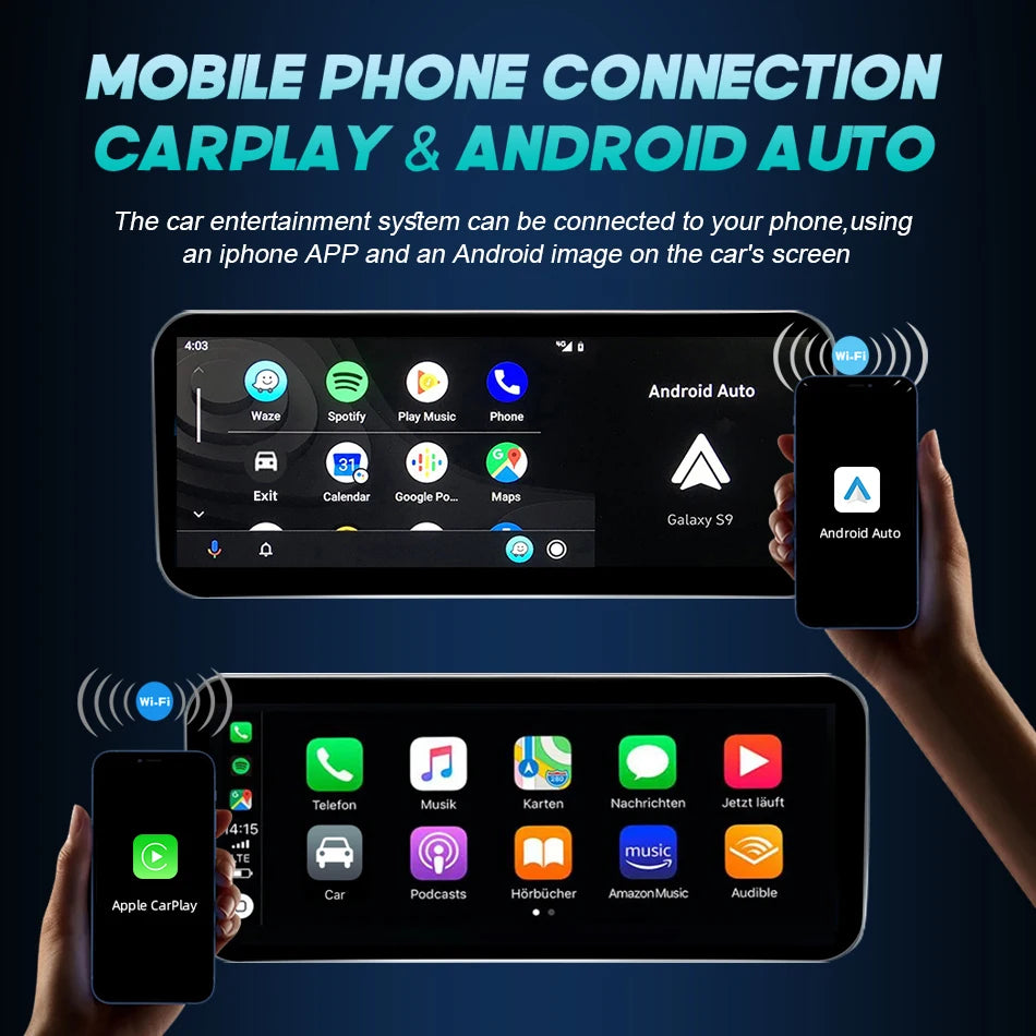Android 14 Auto Radio CarPlay pour Audi A1 Q2 2010-2023 GPS voiture lecteur multimédia Navi stéréo DSP WIFI SIM BT IPS écran tactile