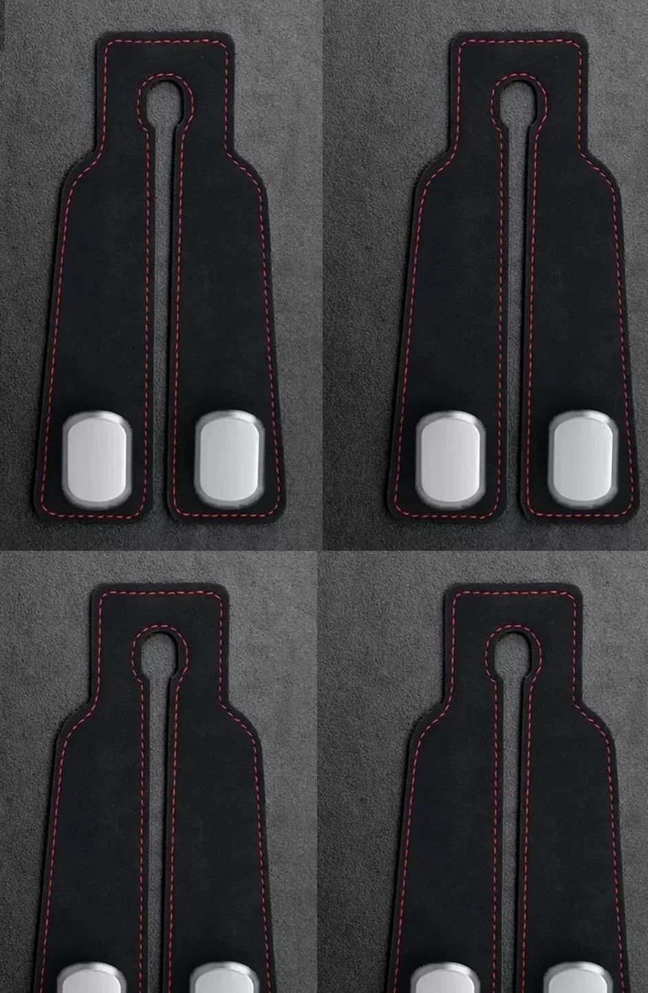 Un crochet pour appui-tête de voiture en cuir artificiel, un organisateur peu encombrant pour sacs à main et sacs de courses, idéal pour les SUV et les mini