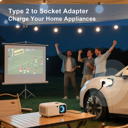 EVqiaoyi – adaptateur de déchargeur Type 2 V2L, prise ue 16A, décharge type2, pour BYD MG 4 Renault Jaecoo 7 Omoda Hyundi ZEEKR