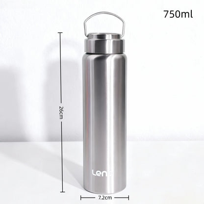 Bouteille Thermos à thé avec revêtement en céramique de qualité supérieure, tasse d'eau à Double paroi en acier inoxydable, flacon sous vide, bouteille de voyage, 350-750ml