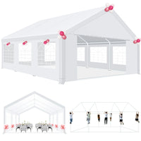 Tente de fête robuste 20x20 pieds pour fêtes, auvent étanche pour mariage et événements, Carpas para Fiestas avec parois latérales amovibles