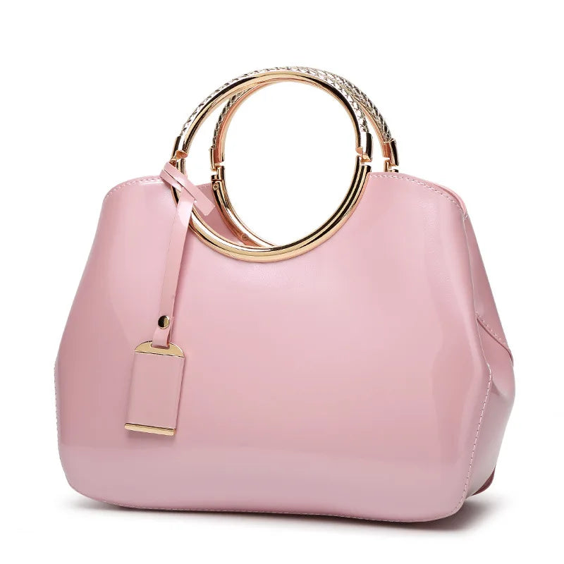 Kalanta Women's Luxury Bolsa Da Brands Pu Leather Shoulder Bag for Women Light Party Wallets Latest Version B Import Handbags
