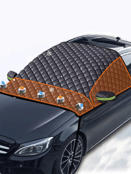 Couverture de pare-brise de voiture, bouclier de neige imperméable, auvent d'extérieur d'hiver, demi-protecteur, pare-soleil de fenêtre avant