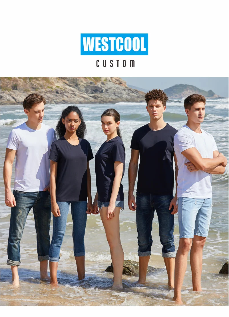 T-shirt imprimé personnalisé avec logo de marque, personnalisé, personnalisé, personnalisé, votre propre design, mode
