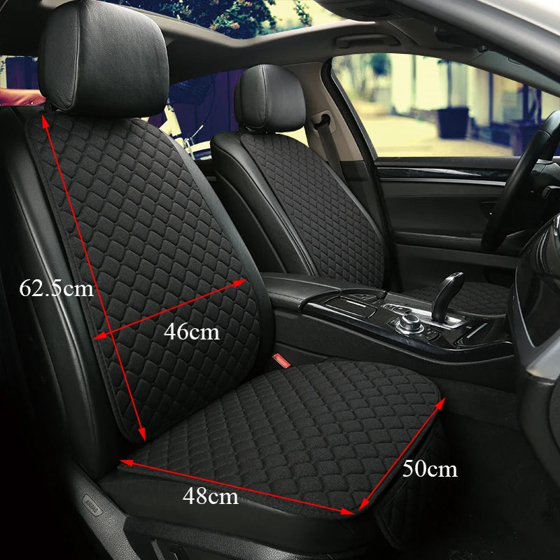 Housse de protection universelle pour siège de voiture, en lin, avant, arrière, été, tapis de coussin, berline, Suv, pick-up, accessoires d'intérieur de voiture