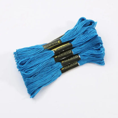 Fil de point de croix en Polyester coloré pour broderie, 7.5M, fil de coton coloré pour l'artisanat fait à la main, fournitures de fil à coudre, vente en gros