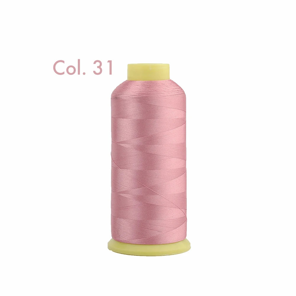 Fil à broder en Polyester 5000m 40WT, pour Machine à broder Brother Singer Janome Babylock, couture à domicile 120D/2 variétés de couleurs