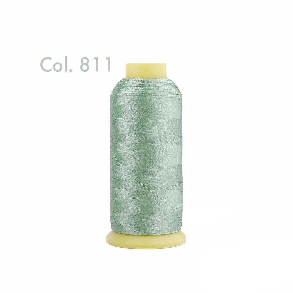 Fil à broder en Polyester 5000m 40WT, pour Machine à broder Brother Singer Janome Babylock, couture à domicile 120D/2 variétés de couleurs