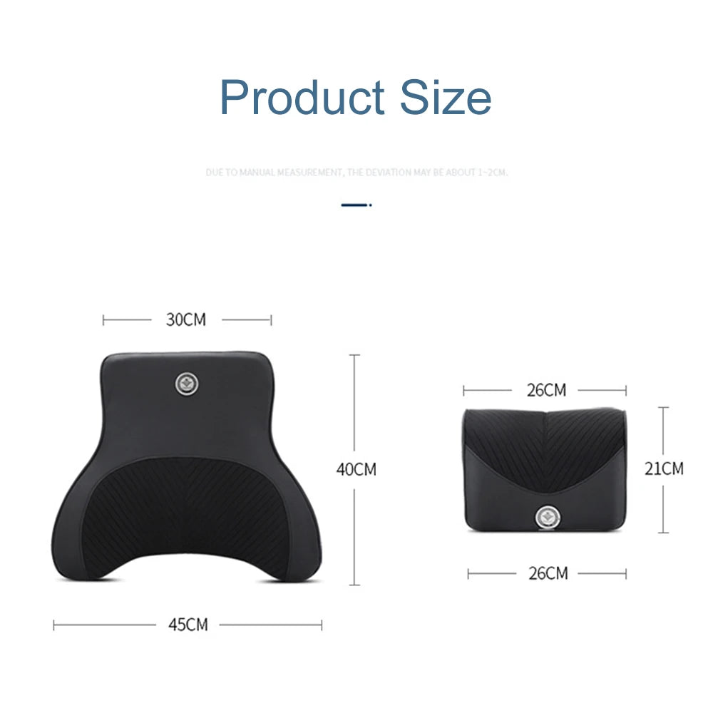 Coussin de cou de massage de vibration de voiture, support lombaire intelligent électrique, coussin de dos de repos de sauna de siège de voiture de voyage