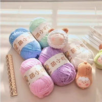Factory Direct 100% Polyester Chenille Fancy Yarn Hand-Woven Knitting Yarn with Dyed Pattern