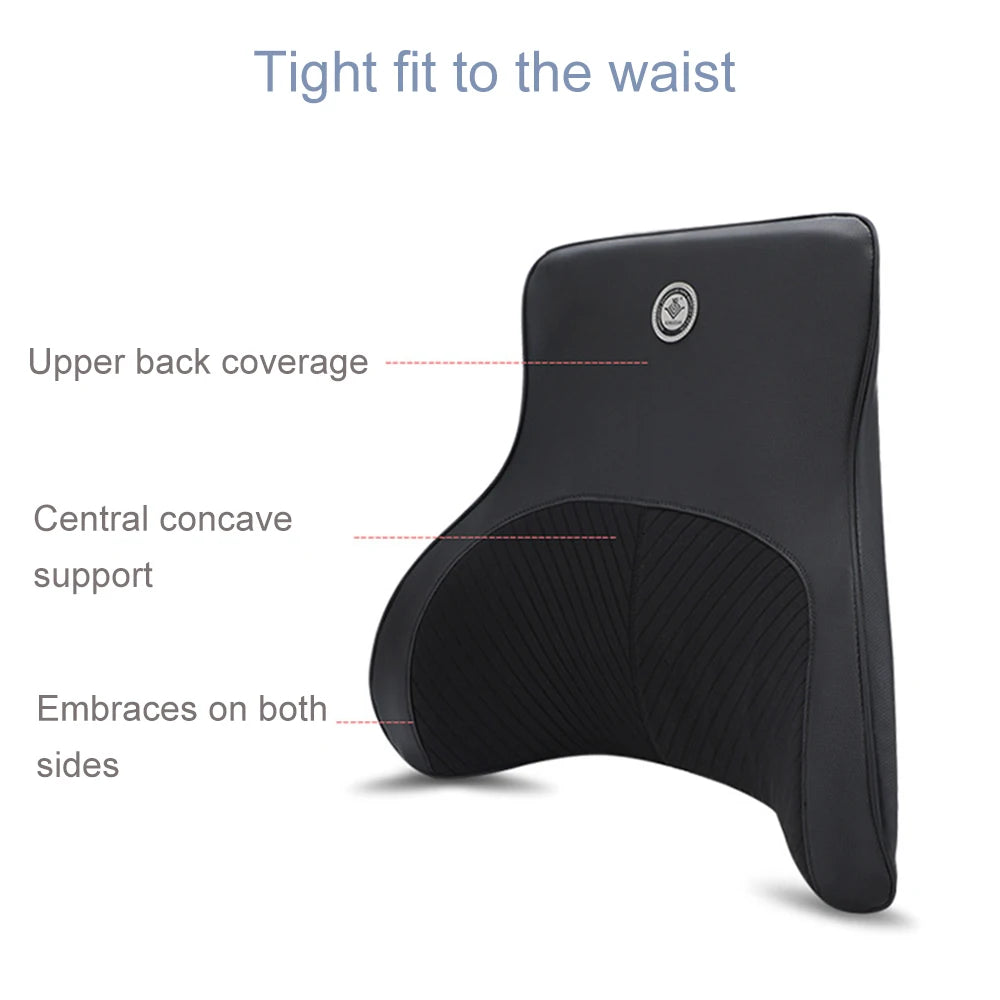 Coussin de cou de massage de vibration de voiture, support lombaire intelligent électrique, coussin de dos de repos de sauna de siège de voiture de voyage