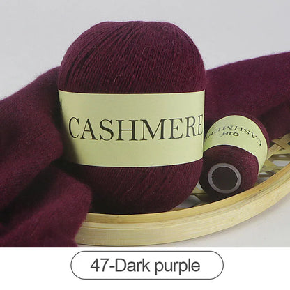 QJH 50 + 20g fil de cachemire tricoté à la main laine peignée de haute qualité pour Cardigan chapeau pull fil de cachemire mongol