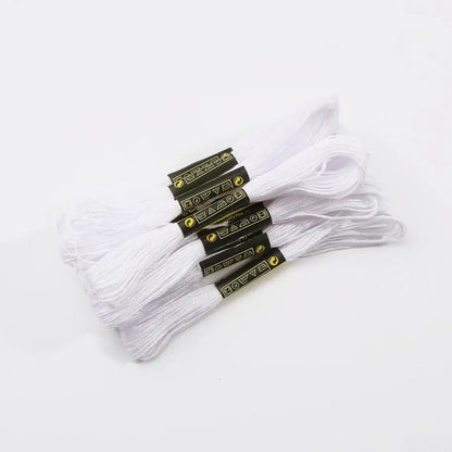 Fil de point de croix en Polyester coloré pour broderie, 7.5M, fil de coton coloré pour l'artisanat fait à la main, fournitures de fil à coudre, vente en gros