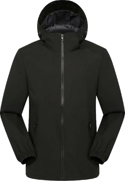 Veste Coupe-Vent à Capuche pour Homme et Femme, Impression Personnalisée, Alpinisme, Extérieur, Eau Verde, Confortable, Broderie, Respirant, Mode
