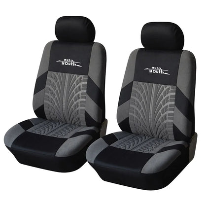 AU-UTH-Ensemble de Housses de Siège de Voiture Brodées, Protection Universelle Adaptée à la Plupart des Voitures, avec un Style Track Tatif