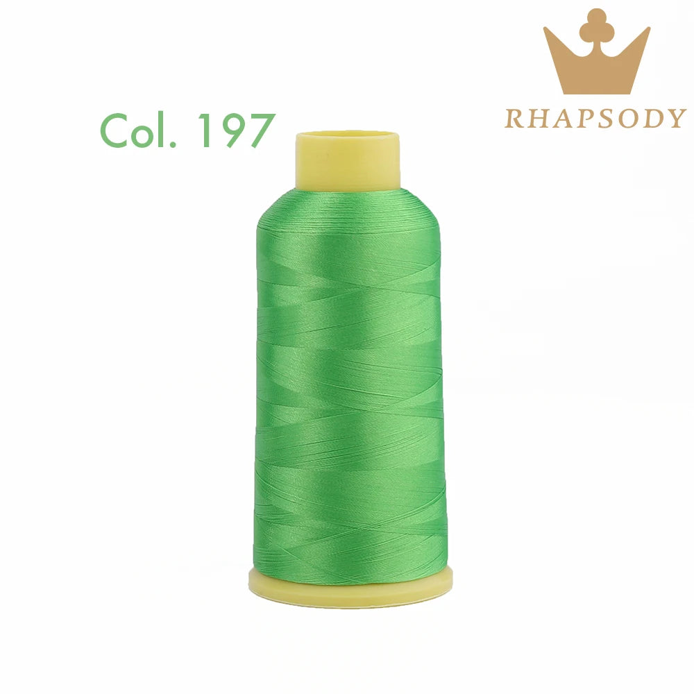 Fil à Broder en Polyester 40WT 120D/2 de 5000m, pour Machine Brother/Singer, Couture Domestique, Couleurs Variées de Bonne Qualité