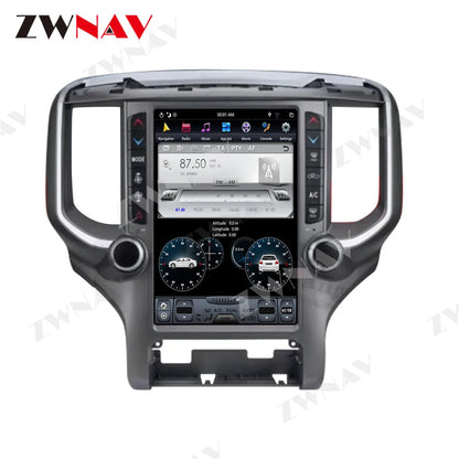 Autoradio pour Dodge RAM 2018 2019 2020 Android Radio voiture Navigation lecteur multimédia GPS Navigation autoradio magnétophone