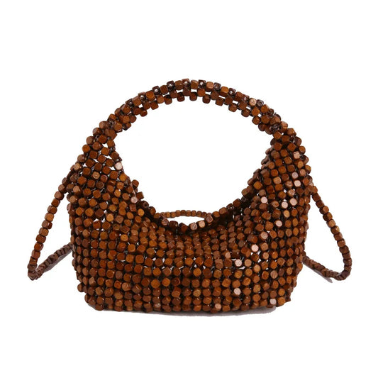 2026 Factory Hot Selling Special Acrylic Material Ladies Handbag Fashion Bead Design Luxury Women's Banquet Bag Shoulder Bag