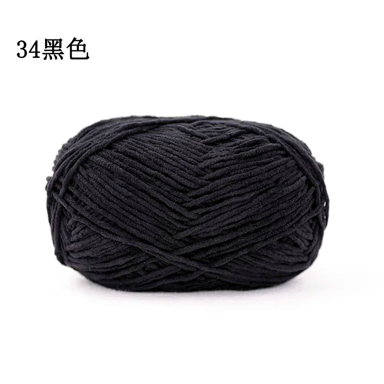Factory Direct 100% Polyester Chenille Fancy Yarn Hand-Woven Knitting Yarn with Dyed Pattern