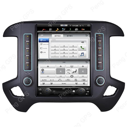 Écran Vertical 12.1 pouces pour Chevrolet Silverado GMC Sierra 2014 – 2018, lecteur Android multimédia, Navigation GPS pour voiture