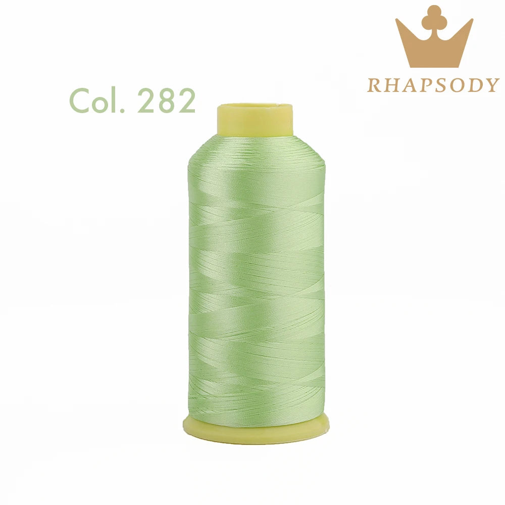 Fil à Broder en Polyester 40WT 120D/2 de 5000m, pour Machine Brother/Singer, Couture Domestique, Couleurs Variées de Bonne Qualité