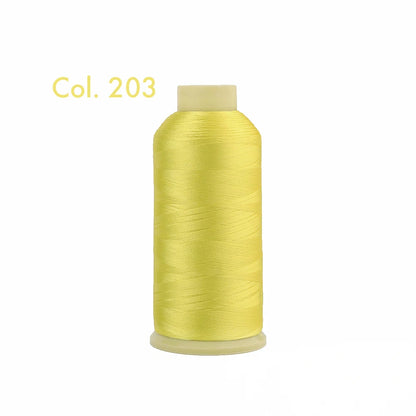 Fil à broder en Polyester 5000m 40WT, pour Machine à broder Brother Singer Janome Babylock, couture à domicile 120D/2 variétés de couleurs
