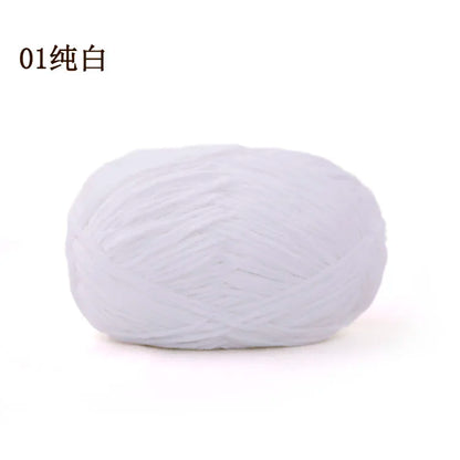 Factory Direct 100% Polyester Chenille Fancy Yarn Hand-Woven Knitting Yarn with Dyed Pattern