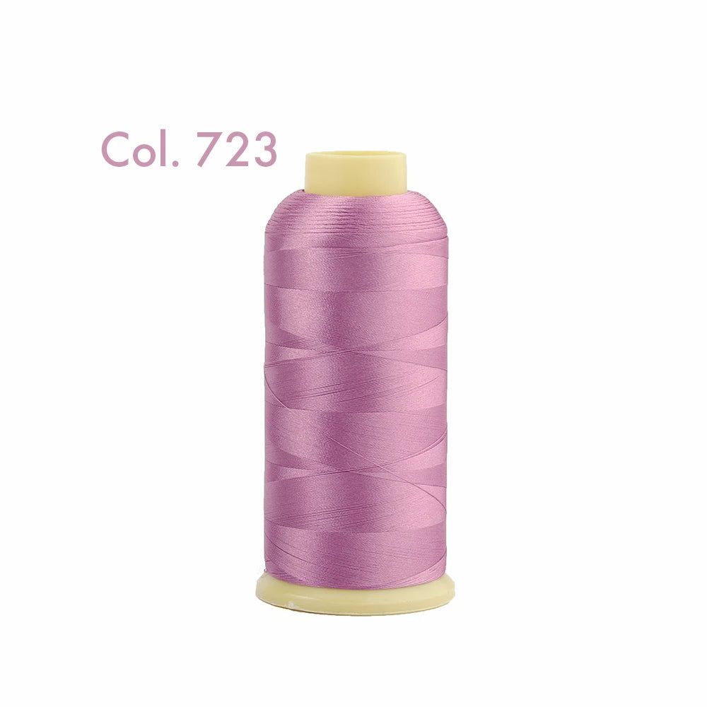 Fil à broder en Polyester 5000m 40WT, pour Machine à broder Brother Singer Janome Babylock, couture à domicile 120D/2 variétés de couleurs