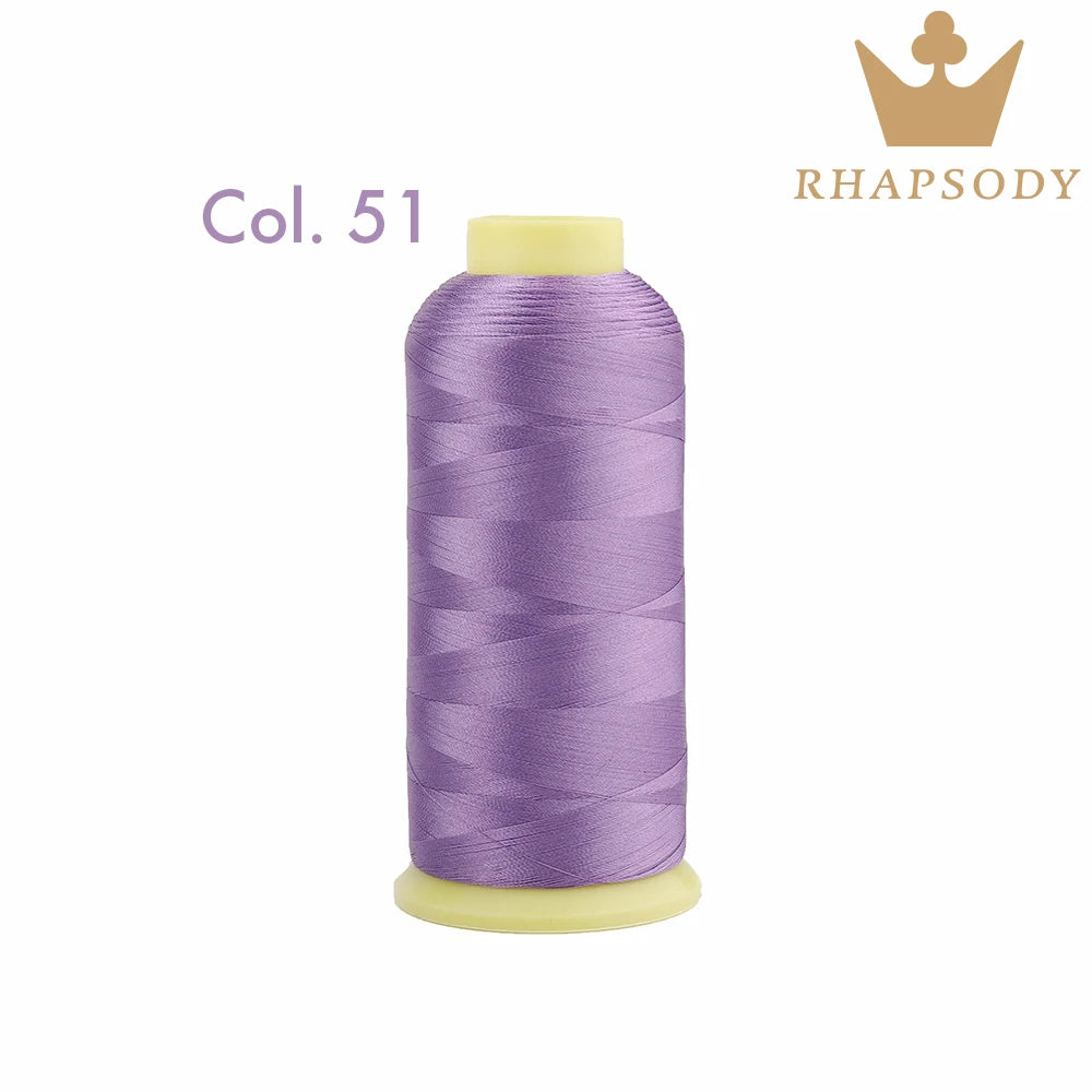 Fil à Broder en Polyester 40WT 120D/2 de 5000m, pour Machine Brother/Singer, Couture Domestique, Couleurs Variées de Bonne Qualité