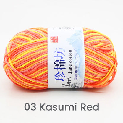 Fil de Laine Doux et Chaud à la Main, Crochet Double Ogo, BLANC ateur de Couleurs, Fil de Barrage, Bricolage Artisanal, Tricot, Pull, Écharpe, Chapeau, 50g/Pièce