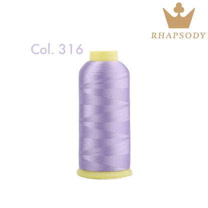 Fil à Broder en Polyester 40WT 120D/2 de 5000m, pour Machine Brother/Singer, Couture Domestique, Couleurs Variées de Bonne Qualité