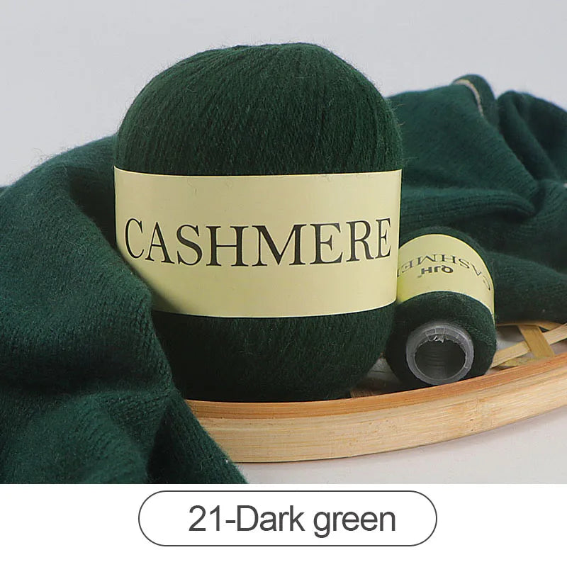 QJH 50 + 20g fil de cachemire tricoté à la main laine peignée de haute qualité pour Cardigan chapeau pull fil de cachemire mongol