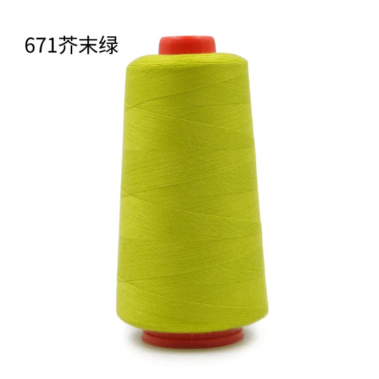 Fil à coudre 402 haute vitesse, 3000 yards, type de fil à coudre en polyester, ligne manuelle, fil à broder