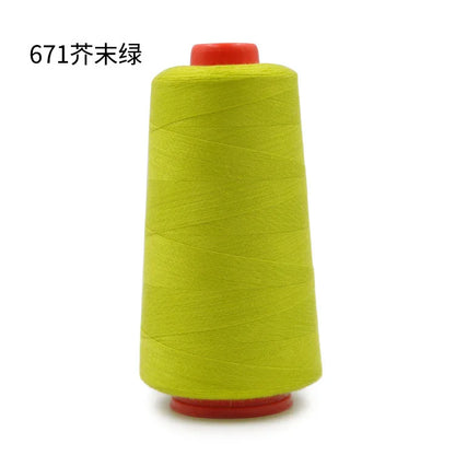 Fil à coudre 402 haute vitesse, 3000 yards, type de fil à coudre en polyester, ligne manuelle, fil à broder