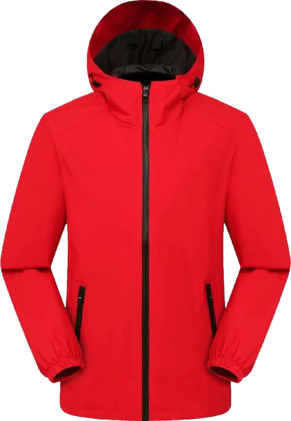 Veste Coupe-Vent à Capuche pour Homme et Femme, Impression Personnalisée, Alpinisme, Extérieur, Eau Verde, Confortable, Broderie, Respirant, Mode